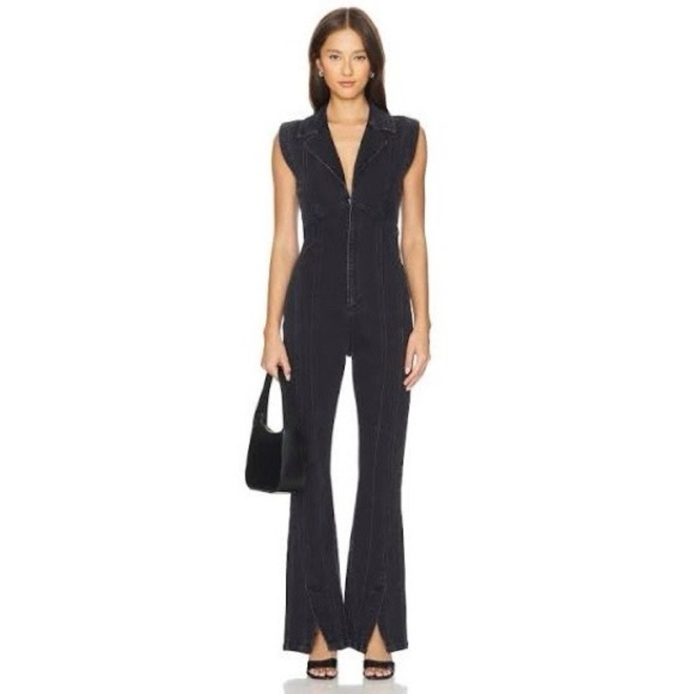 NWT We the Free free people Ring the Alarm Siren denim jumpsuit